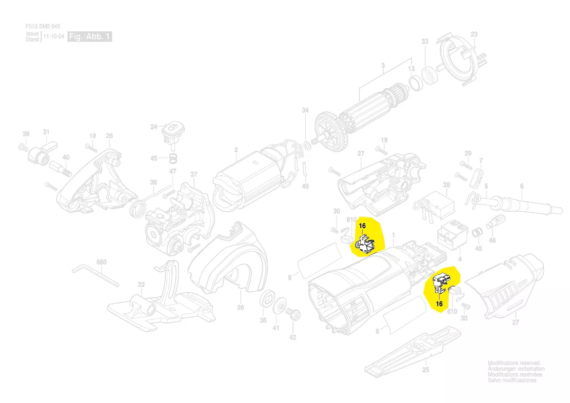 Porte-balais charbon réf. 1 619 P02 845